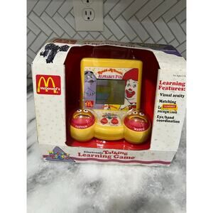 Vintage 1994 McDonald’s Alphabet Fun Game My First Tiger Talking Toy NIB
